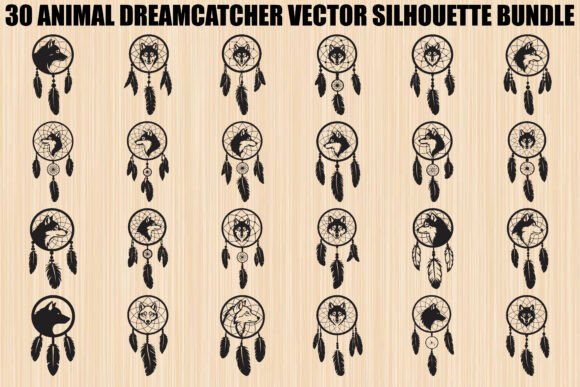 Animal Dreamcatcher Bundle: 30 Mystical Designs
