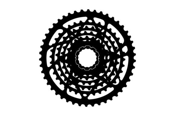 Black and White Gear Isolated on White B: The Ultimate Vector Resource for Designers