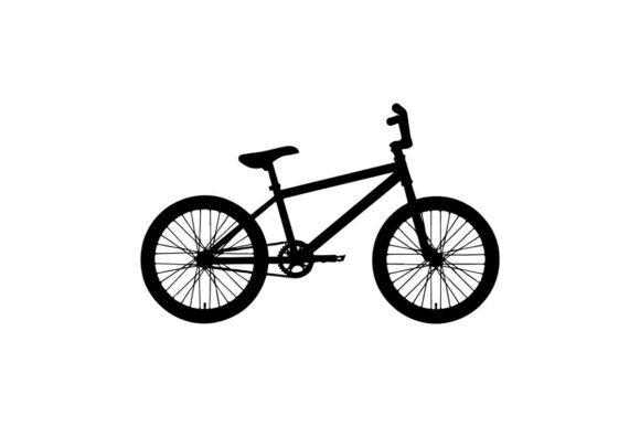 Black BMX Bicycle Isolated on White Back: The Ultimate Design Asset for Creative Professionals