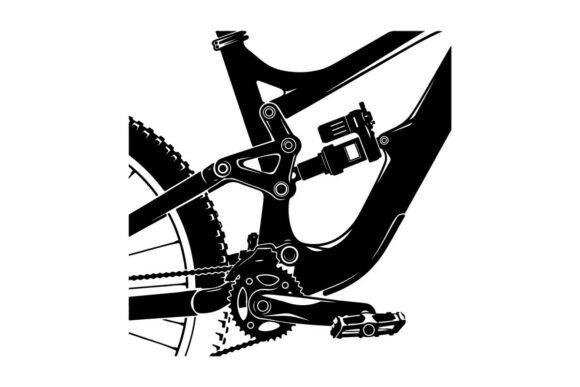 Close-up Detailed View of Mountain Bike