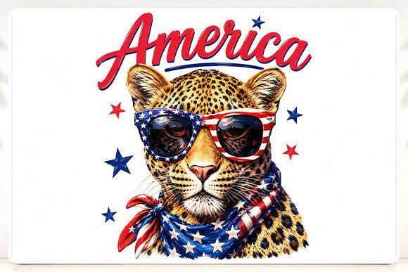 Elevating Americana Design: The Strategic Power of the Patriotic Leopard PNG