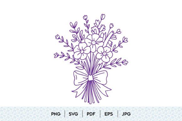 Enhancing Your Creative Projects with Floral Bouquet with Ribbon SVG Designs