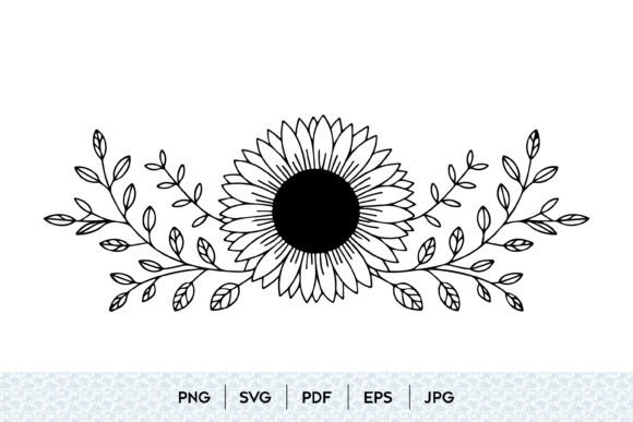 Evaluating the Sunflower Floral Frame SVG Monogram Design for Personal and Commercial Projects