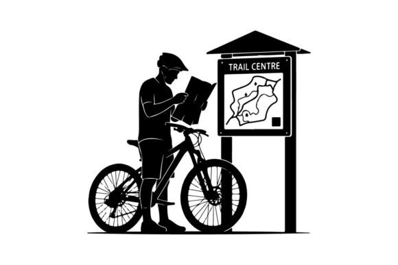 Exploring the Cyclist Reading Trail Map at Wooden Hiki