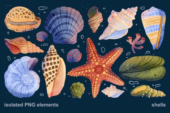 Integrating Colorful Seashell Clipart Transparent into Your Creative Workflow
