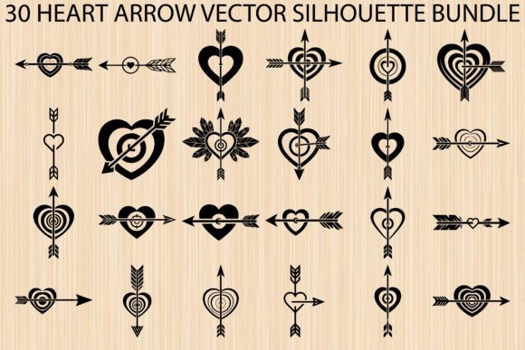 Integrating the Heart Arrow Silhouette Bundle into Your Creative Workflow