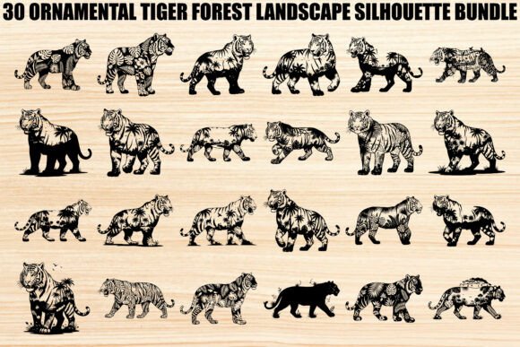 Integrating the Ornamental Tiger Forest Landscape Bundle into Professional Design Workflows