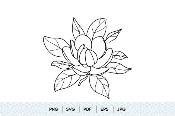 Magnolia Flower Bloom SVG: A Comprehensive Guide for Digital Crafters and Designers