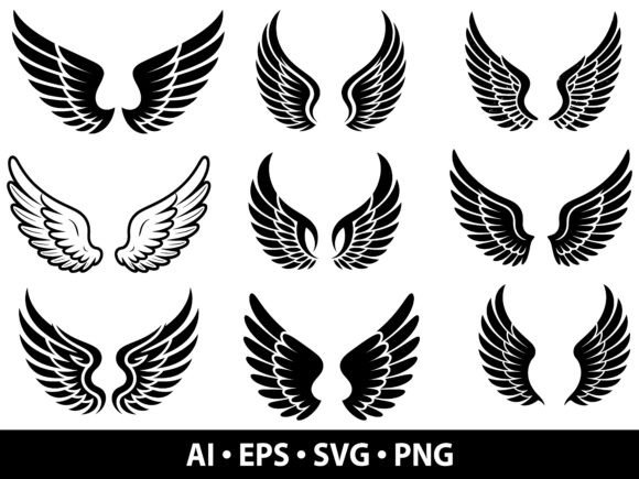 Mastering Celestial Design with the Angel Wings SVG Bundle