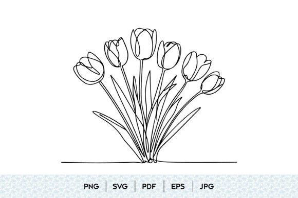Mastering the Tulip Bouquet One Line Art Design for Professional Results