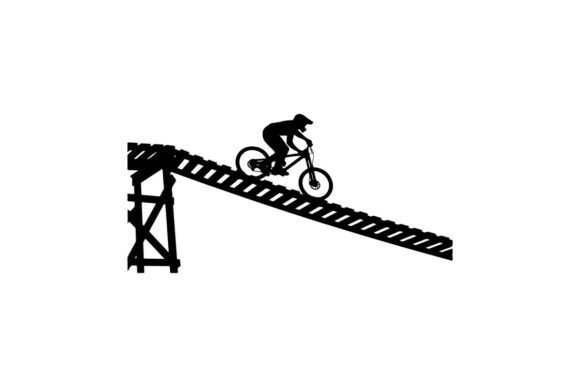 Mountain Biker Performing Extreme Stunt: A Dynamic Asset for Creative Workflows
