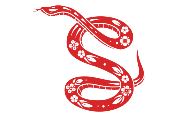 Red Paper Cut Snake: Chinese Zodiac Reptile Art for Modern Design and Tradition