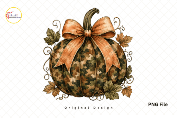 Rustic Fall Autumn Camo Pumpkin Bow PNG: A Comprehensive Guide to Seasonal Design