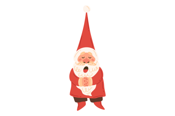 Sleeping Santa Gnome Minimal Comic Winter: A Guide to Festive Digital Decor