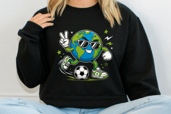Soccer Earth Mascot PNG: Dynamic Design for Sports Brands