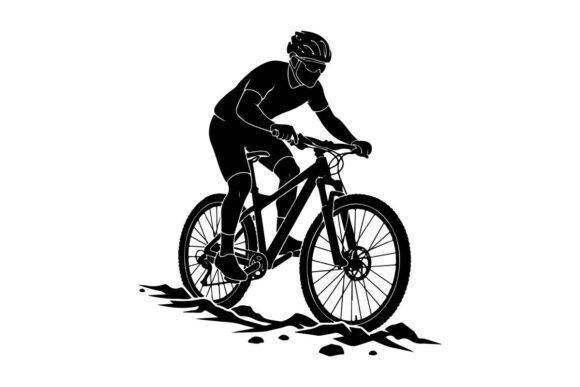The Cyclist Riding Mountain Bike on Rough Terrain: A Visual Anchor for Modern Design