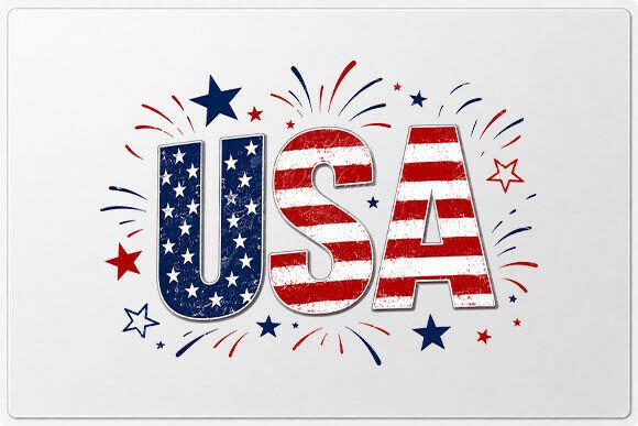 USA Flag Letters PNG: The Ultimate Patriotic Design Asset