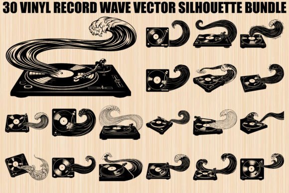 Vinyl Record Wave Silhouette Bundle: Strategic Design Assets for Creative Branding